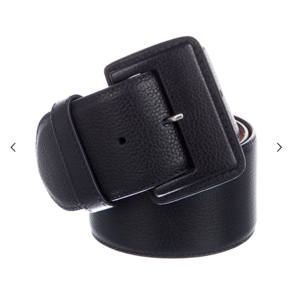 Vaincourt Paris La Merveilleuse Dark Blue Leather Belt main image 6